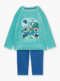Pijama azul de terciopelo GRUMEAGE / 23H5PG13PYJ209
