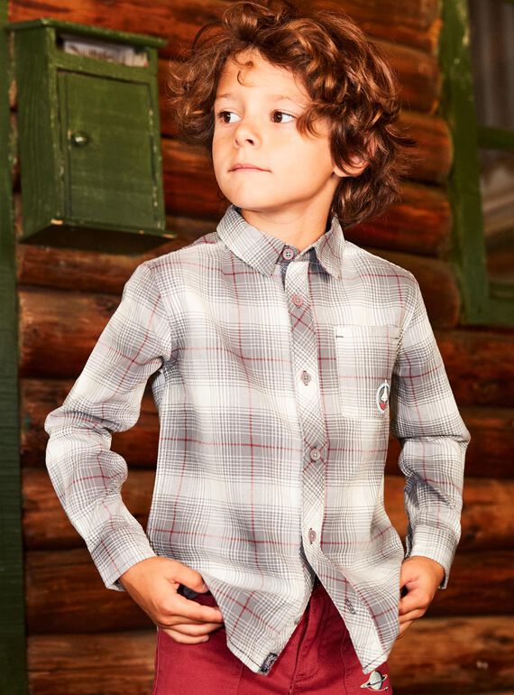 Camisa de cuadros con estampado de cohete DUCHEMAGE / 22H3PGZ1CHMJ908