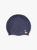 Gorro de piscina de color azul marino de lunares blancos FRYBONETTE / 23E4PFL1D4Y070