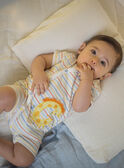 Pelele de rayas de color crudo para bebé niño CEILAN / 22E5BG53GRE001
