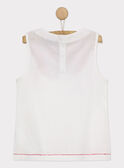 Camisa de color blanco con bordados ROUBELETTE / 19E2PFM1CHE001