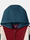 Sudadera tricolor con capucha LAROAGE / 24H3PGR1SWE714
