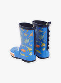 Botas de agua de color azul con estampado de dinosaurios FEPLUIAGE / 23N10PG11D0C208