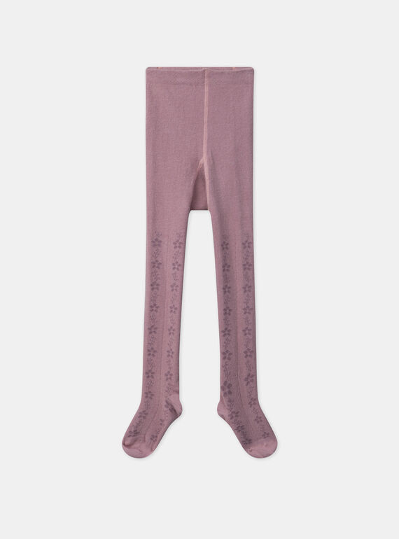 Leotardos jacquard malva fantasía MAJOUETTE / 25E4PF72COL328