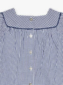 Vestido de seersucker con estampado vichy FANONO / 23E1BFN1ROB070