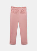 Pantalón de corte zanahoria rosa de lyocell KRISPETTE 1 / 24E2PFB4PAN415