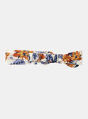 Cinta para el pelo blanca con estampado de flores y peces multicolores KAZELIE / 24E4BFS1BAN001