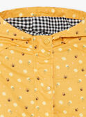 Parka 2 en 1 con capucha de color amarillo ZUANAELLE / 21E1BFM1IMPB114