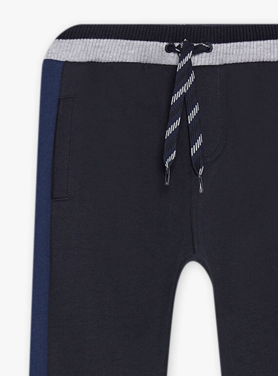Pantalón de chándal azul oscuro con detalles de color azul y gris jaspeado DICLAGE2 / 22H3PGL2JGB705