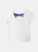 Camiseta de color crudo con motivos de mariposas LEPAPYETTE / 24H2PFJ1TMC001