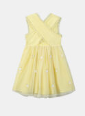 Vestido amarillo bordado KRETULETTE / 24E2PFL6ROBB103