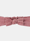 Diadema de cuadros rojos KANEMO / 24E4BFE1BAN001