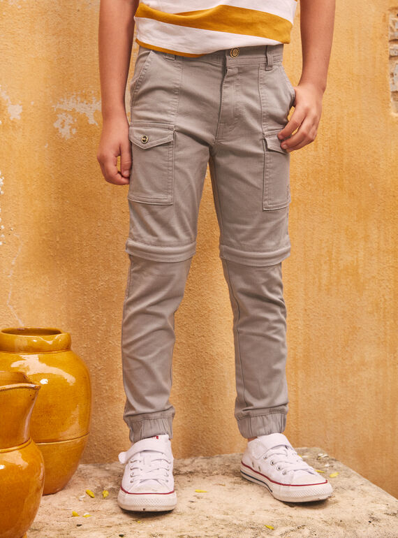 Pantalón cargo gris KOZIPAGE / 24E3PGD1PAN218