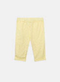 Pantalón amarillos bordados KALOUNA / 24E1BFD1PANB104