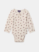 Body de canalé con estampado de flores LAPHILIPA / 24H1BFR2BOD001