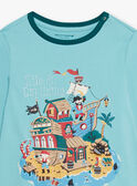 Pijama azul con estampado de pirata para niño CAPIRAGE / 22E5PG45PYJC215