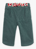 Pantalón verde arcilla de pana GAORIANE / 23H1BFQ1PANG600