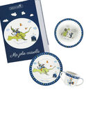 Kit para comida de color azul y blanco ROPASBOY / 19EZLAX1KTR001