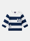 Jersey con estampado de rayas azules y blancas LADAEL / 24H1BGJ1PUL001