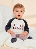 Pelele de terciopelo con efecto de dos piezas FEDOGGY / 23E5BG24GRE003