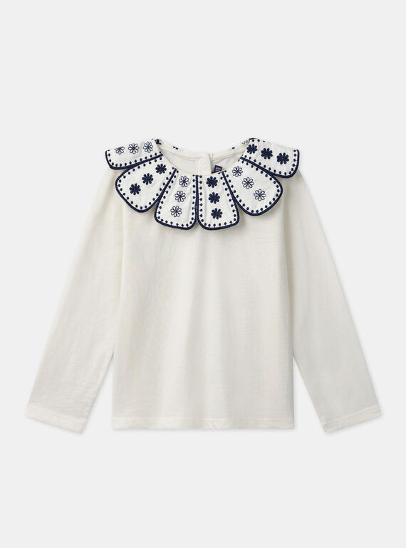 Camiseta cuello pétalo MECOLETTE / 25E2PF81TML114