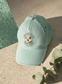 Gorra turquesa de twill con estampado de dinosaurio FLUBEACHAGE / 23E4PGQ1CHA205