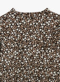 Vestido negro con estampado de flores GLIROBETTE / 23H2PFR1ROB090