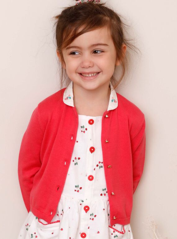 Cárdigan de color rosa para niña ZOPAETTE / 21E2PFJ1CARD323