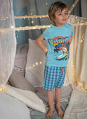 Pijama azul turquesa con estampado de surf para niño CAWAIAGE / 22E5PG55PYJC216