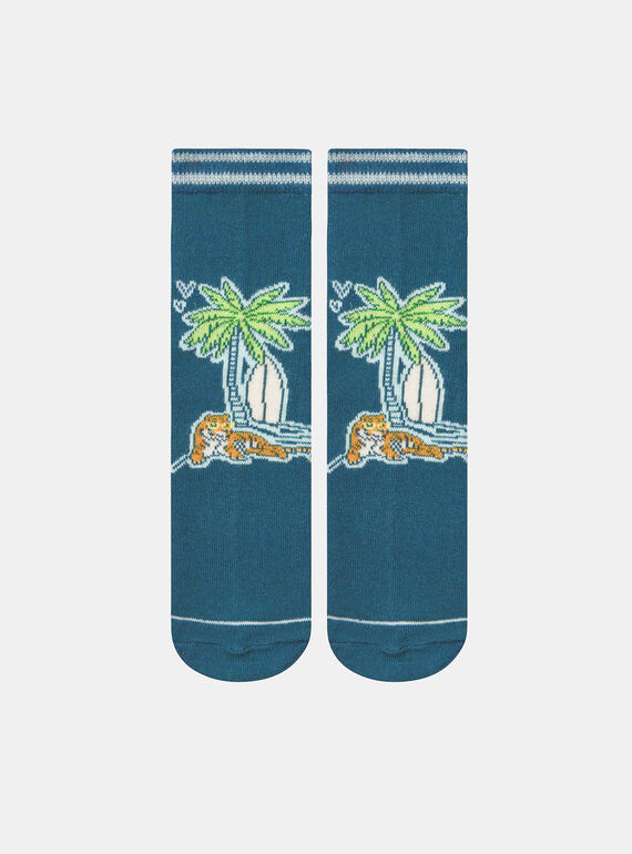 Calcetines azules estampados KROFOAGE / 24E4PGE1SOQC241