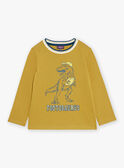 Camiseta amarilla mostaza con estampado de dinosaurio GEMATCHAGE / 23H3PG82TMLG630