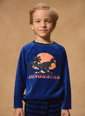 Pijama con dinosaurio de terciopelo MUIVELAGE / 25E5PGE6PYJC209