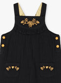 Peto de color negro para niña bebé ZADOLLY / 21E1BF91SAL090