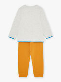 Pijama mostaza y gris de algodón KUIGLAGE / 24E5PG56PYJ943