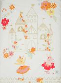 Juego de cama de color crudo con estampado de princesas y floral TIPARURCHA / 20EZEN72PLC000