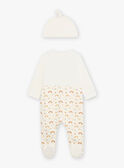 Pelele de muletón con estampado de erizo, arcoíris y gorro para bebé niño CEFABRICE / 22E5BG44GRE002