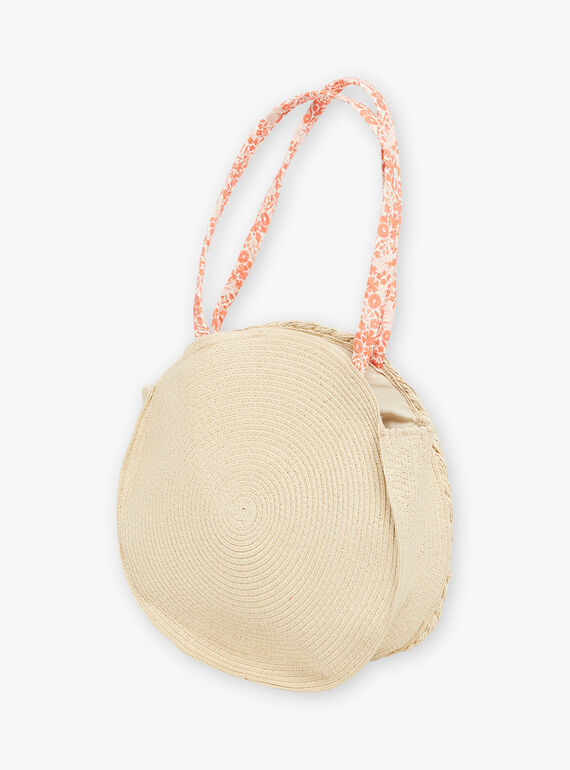Bolso de playa de rafia para niña CLIKUETTE / 22E4PFO1BES009