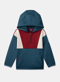 Sudadera tricolor con capucha LAROAGE / 24H3PGR1SWE714