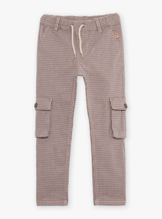 Pantalón cargo con estampado de pata de gallo DEDOUAGE / 22H3PGR2PANI814