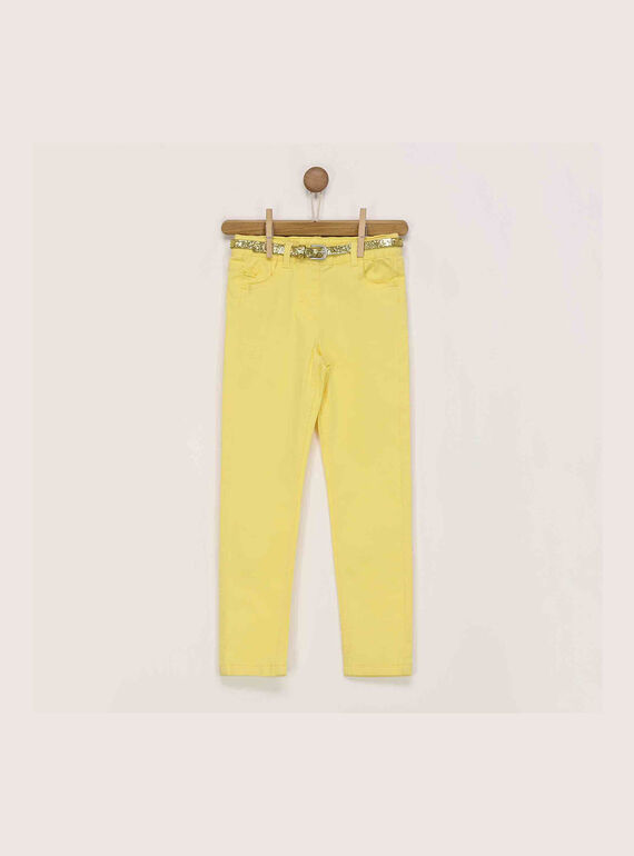 Pantalón de color amarillo RAMUFETTE1 / 19E2PFB1PANB105