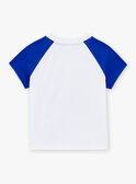 Camiseta blanca y azul de manga corta LADUAGE / 24H3PGI4TMC000