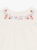 Camiseta de punto fino con bordado de flores FALESLI / 23E1BFC1TEE001