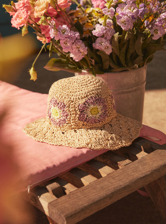 Sombrero de paja beige LACHETTE / 24H4PFI1CHA009