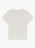 Camiseta gris ceniza con estampado de dinosaurio para niño CAXOLAGE / 22E3PGB1TMCJ904