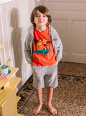 Camiseta roja con estampado de playa para niño COACAGE / 22E3PGM1TMC506
