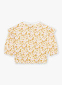 Sudadera de chándal de muletón crudo con estampado floral FABABY / 23E1BF81JGH001