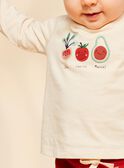 Polo de color vainilla con parches de verduras bordadas FACETHAN / 23E1BGB1POL114