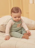 Body, peto y calcetines de color caqui y avellana LOIC / 24H0CG12ENS604