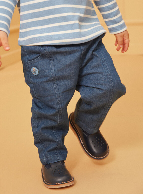 Pantalón vaquero azul con recortes LADORIAN / 24H1BGJ1JEAP274