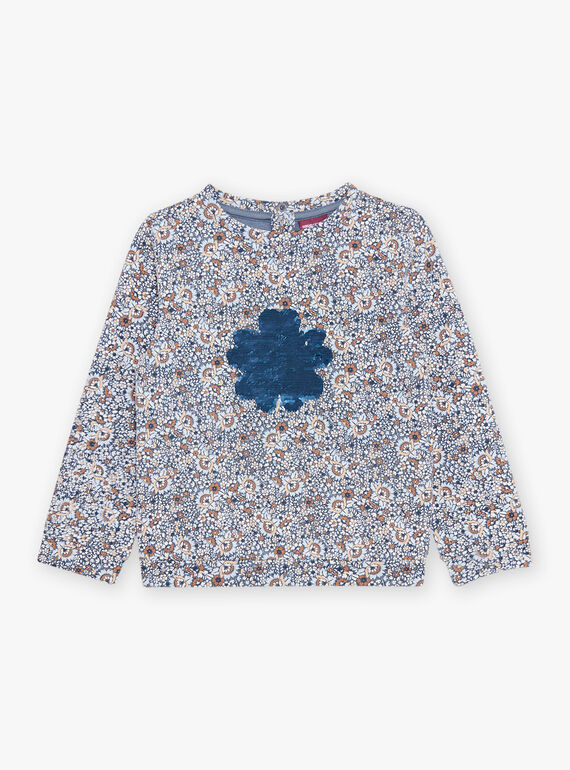 Sudadera con estampado floral y dibujo de copo y lentejuelas reversibles DIASWETTE / 22H2PFY1SWEC206